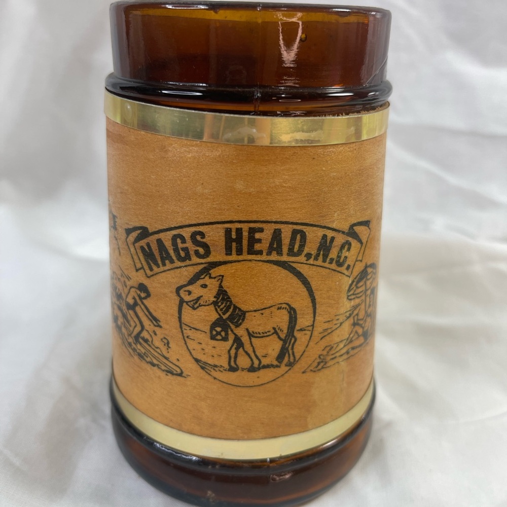 Vintage Nags Head Souvenir Amber Brown Mug